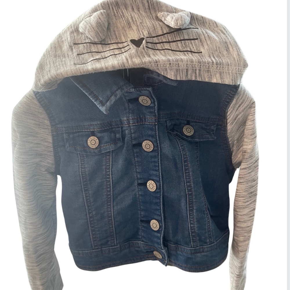 Cat and Jack denim hoodie jacket